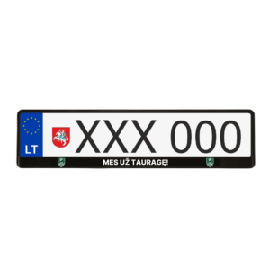 Automobilio rėmelis ,,MES UŽ TAURAGĘ!”